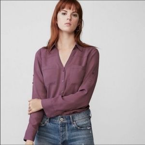 Express Portofino Long Sleeve Blouse